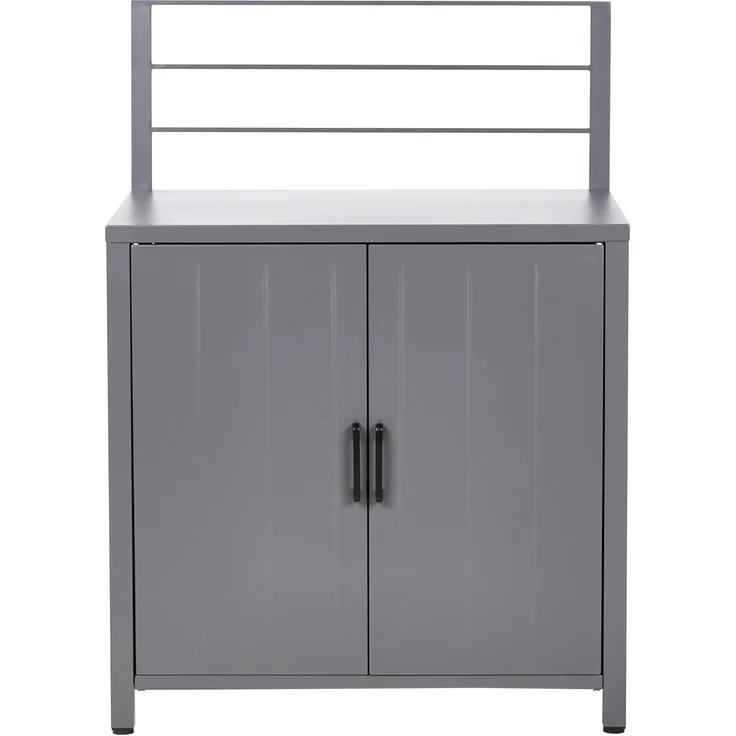 Outdoor-Küche 4er Set mit Spüle VIGGIANO Metall Grau – Bild 9
