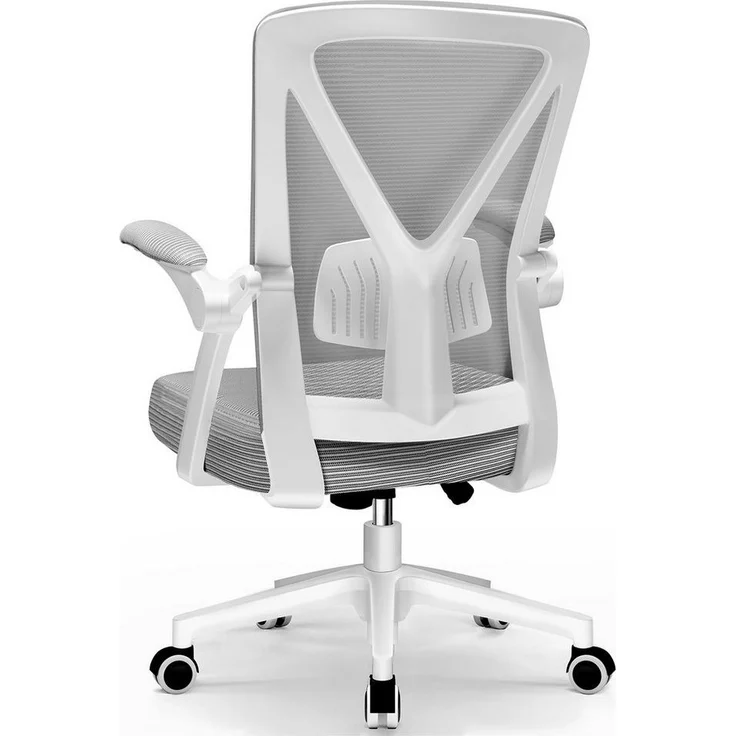 Hiazurm Bürostuhl Bürostuhl,Chefsessel aus Mesh,Ergonomischer Schreibtischstuhl (Verstellbarer Armlehnen, Lendenwirbelstütze,Drehstuhl Wippfunktion,Atmungsaktiv), Verlängerte und Verbreiterte Rückenlehne, Bis 155 kg,Schwarz – Bild 4