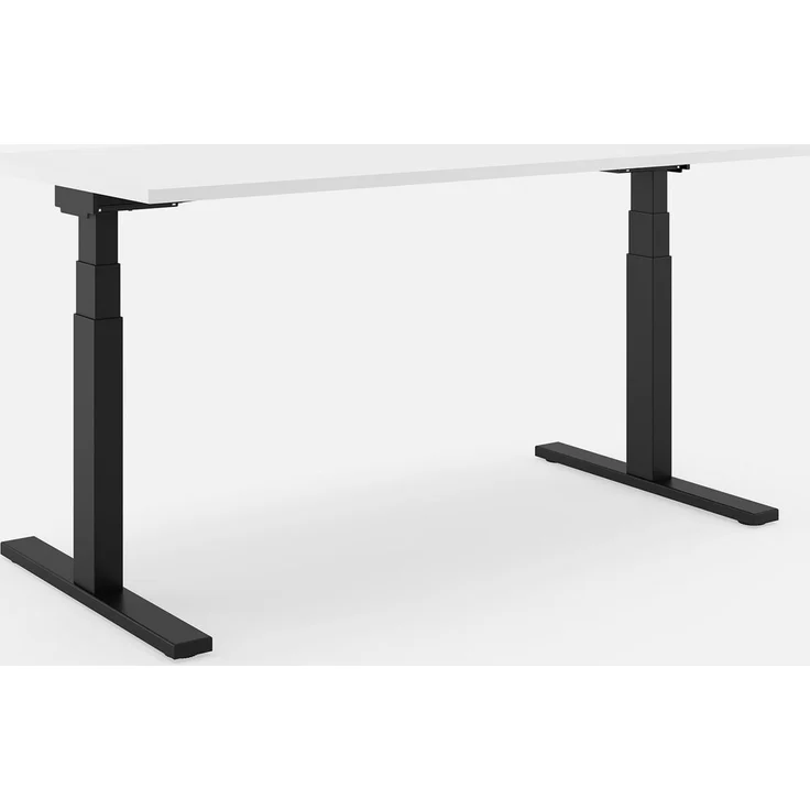 SLS 670 PRO Schreibtisch - 180 , Weiß , Schwarz – Bild 1