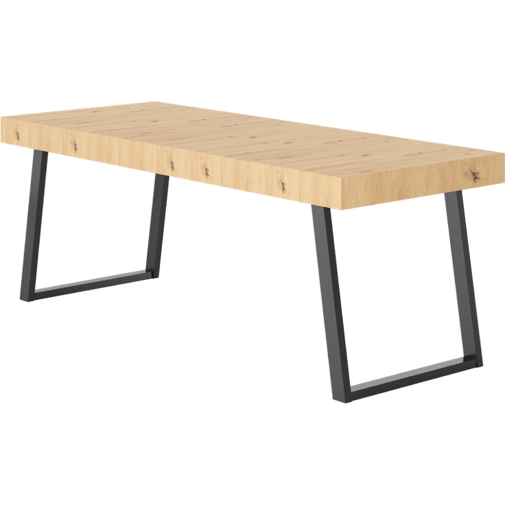 FlexiSpot DT3 Esstisch ausziehbar, mit Trapezgestell & Holzoptik – platzsparend, stabil & ideal für flexible Wohnräume