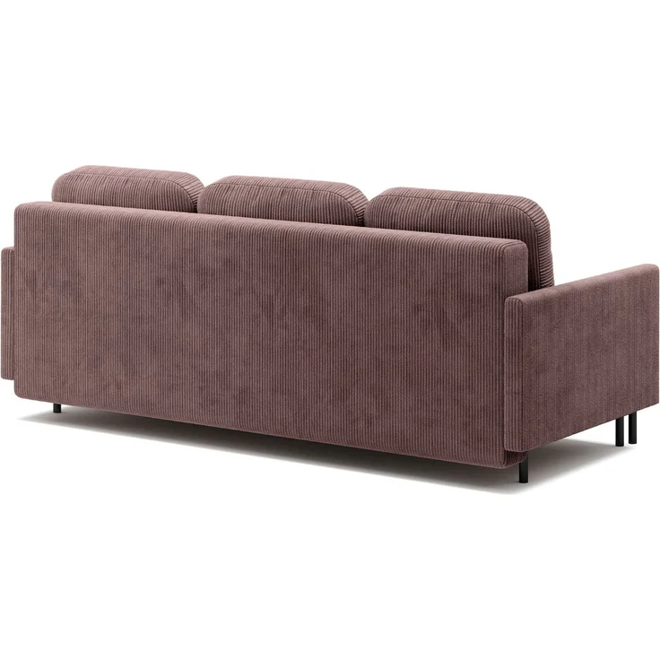 Selsey 'Hamiel' 3-Sitzer Sofa mit Schlaffunktion und Bettkasten, Cord, Lila – Bild 8