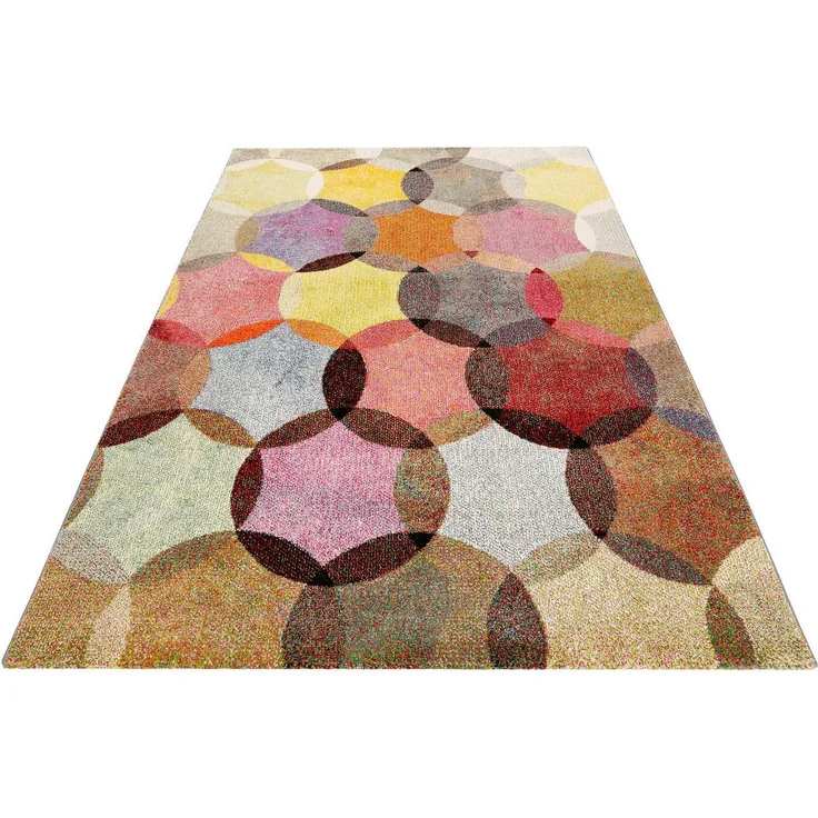 Esprit Teppich Modernina ESP-3378, rechteckig, Höhe: 13 mm, weicher Kurzflor in modernem Design, Wohnzimmer, Schlafzimmer, bunt