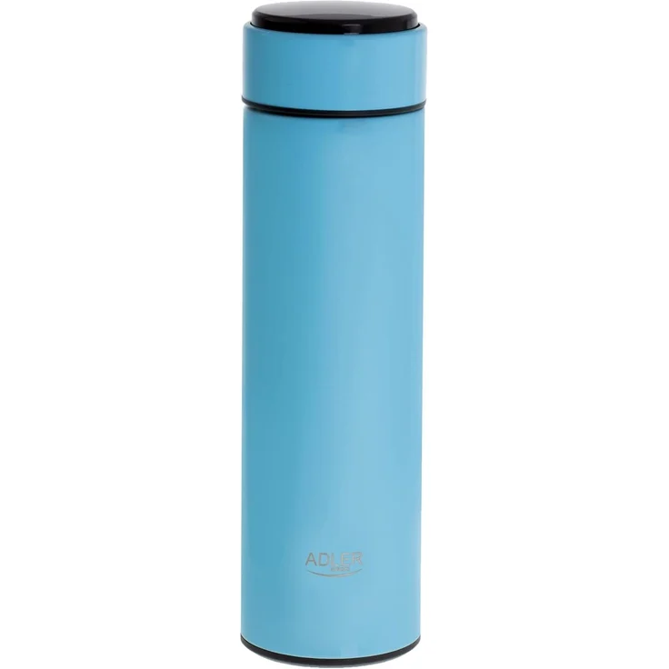Adler AD 4506 Thermoflasche 473 ml, mit Temperaturanzeige & LED Touch-Display - Blau – Bild 1