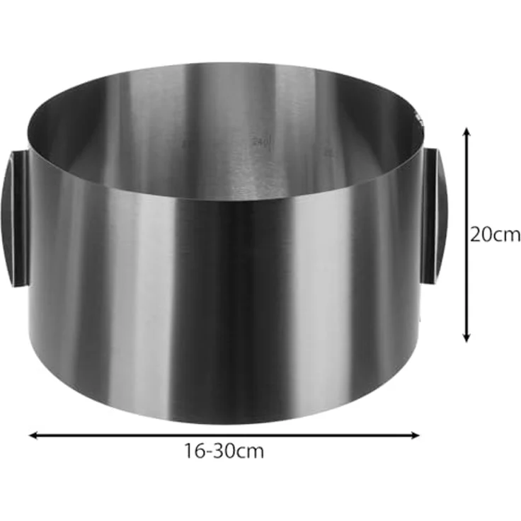 Ruhhy Obstkuchenform Kuchenform Konfektrand, (Spar-Set 3-tlg), Ultrahohe Form (20 cm), beständig gegen Verformung – Bild 2