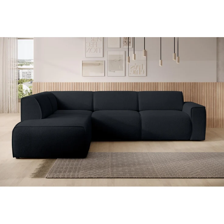 AX LIVING Couch Sofa L Form Didim L Schwarz – 292 cm, stilvoll & bequem L – Bild 2
