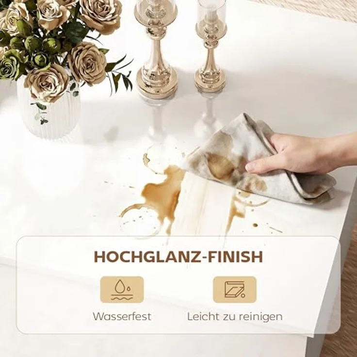 HOMCOM Couchtisch mit Hebeplatte und Schublade (Packung, 1-St, 1 Tisch), Tischplatte höhenverstellbar, Stauraum – Bild 6