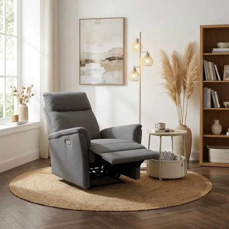 Home affaire Relaxsessel FINNARA, Relaxsessel, TV-Sessel, elelektrische Relaxfunktion, USB A/C, Liegefunktion 105°-135°, Federkern – Bild 5