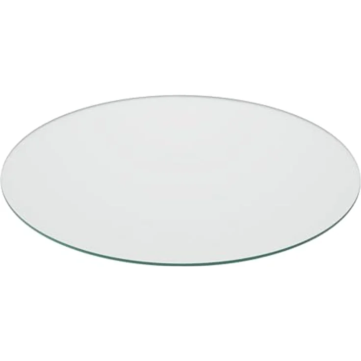 Relaxdays Glasplatte Rund, Transparent, 80 cm, aus Einscheiben-Sicherheitsglas, für Ess- und Couchtische – Bild 1