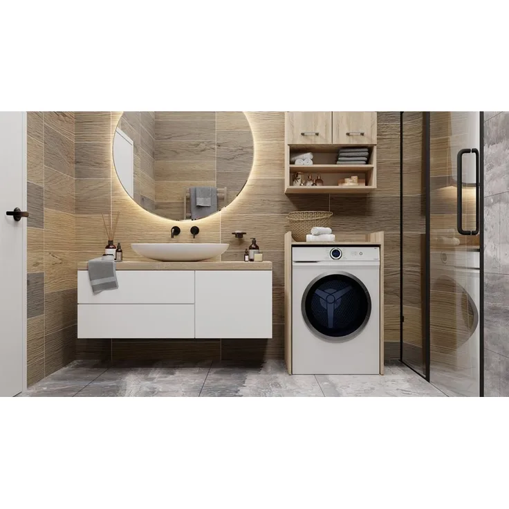 Raumhirsch Furniture Waschmaschinenumbauschrank für Waschmaschine / Wäschetrockner - Überbauschrank (Waschmaschinenschrank – viele Farbvarianten erhältlich)
