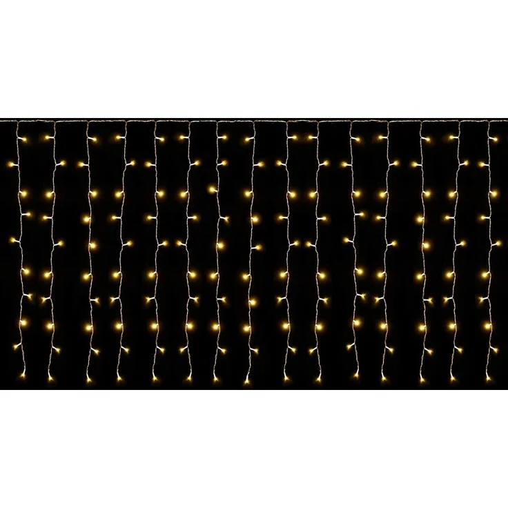 SALCAR 6m x 1m Eisregen LED Lichtervorhang Außen Innen, 300er LED