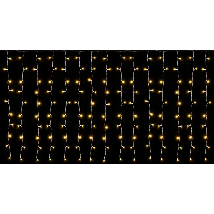 SALCAR 6m x 1m Eisregen LED Lichtervorhang Außen Innen, 300er LED – Bild 1