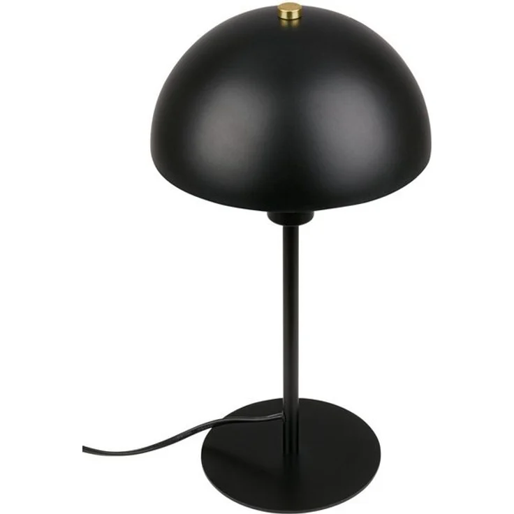 BRILONER - Nachttischlampe mit Kabelschalter, E14 Fassung, Tischlampe, Lampe, Schreibtischlampe, Tischleuchte, Bürolampe, Leselampe Bett, Leselicht, 18 x 35 cm (DxH), Schwarz – Bild 2
