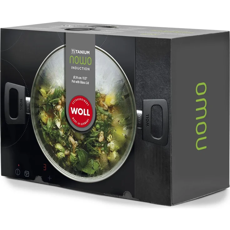 WOLL NOWO Titanium Induction Sauteuse Ø 24 cm 4,5 L Titan‑Diamantversiegelung Guss‑Aluminium Induktionsboden Abnehmbarer Griff Alle Herdarten Spülmaschinenfest – Bild 2