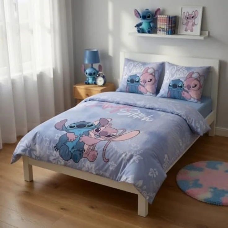 Lilo & Stitch Bettwäsche-Set – 240x220 cm Bettbezug & 65x65 cm Kissenbezug – Bild 3