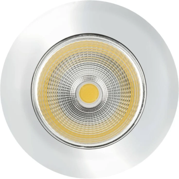 5068 Flat IP44 8W chrom 3000K 38° 350mA - ØxH: 80x29mm - 8W - chrom - 3000K - Nobile AG