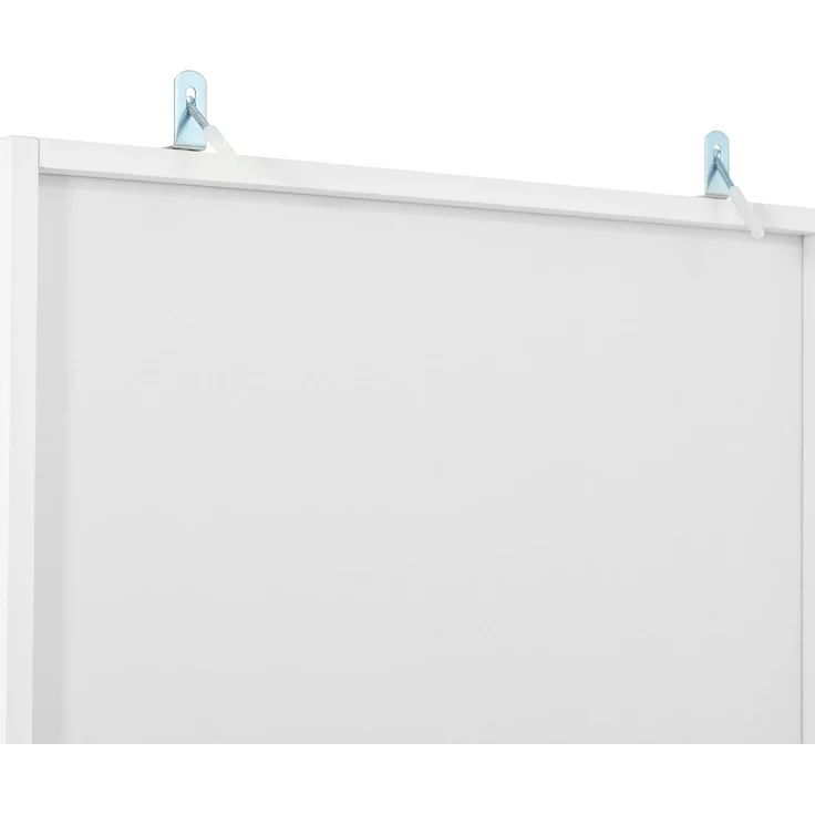 Flieks Garderobe 110 x 38 x 179.5 cm mit gepolsterter Sitzbank, Schuhablage, Garderobenpaneel, Haken und Stauraum, Weiß – Bild 10