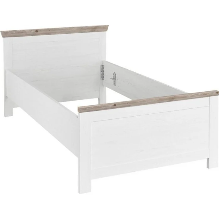 Home affaire Bett Florenz Doppelbett Landhausstil Bettgestell (100,140 oder 180/200cm), aus FSC®-zertifiziertem Holzwerkstoff, in 3 Breiten – Bild 4