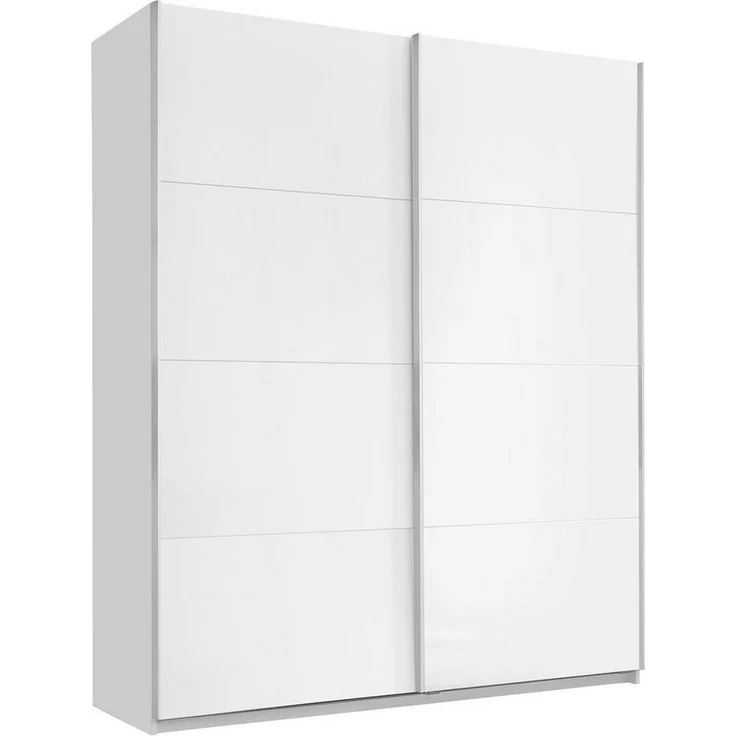 Pol-Power Schwebetürenschrank SEVILLA, Weiß Hochglanz, Weiß matt, B 170 cm x H 210 cm, 2 Türen – Bild 1