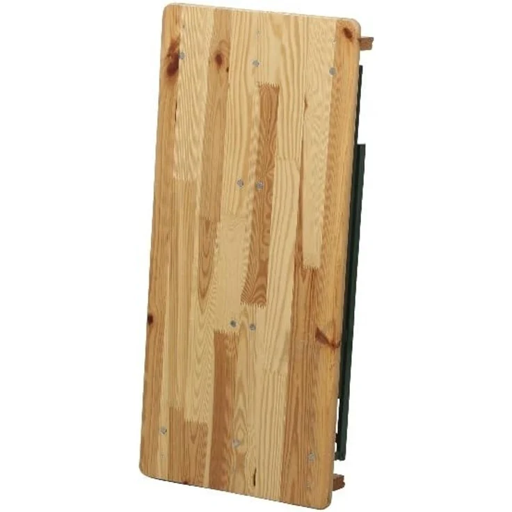Fun Star Festzeltgarnitur, 3-teilig, klappbar, Holz natur / Stahl grün, 110 x 50 x 79 cm – Bild 17