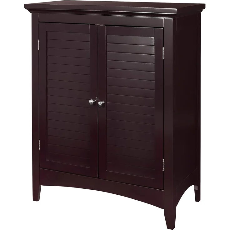 Versanora ELG-595 Badezimmer-Fußboden-Kabinett, MDF, Braun, 66.04 x 33.02 x 81.28 cm – Bild 1