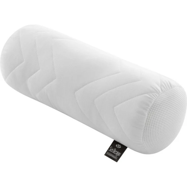 SEI Design Microfaserkissen Nackenrolle 15x40 - NORDIC, Füllung: 100% Mikrofaser, Bezug: Microfaser, Seitenschläfer, Rückenschläfer, Bauchschläfer, 1 Stück, Kochwäsche – Bild 1