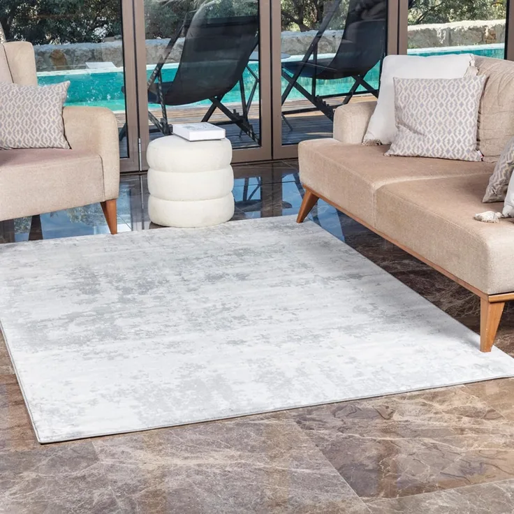 Surya VICTOIRE Teppich Grau 130 cm 180 cm 130x180 cm