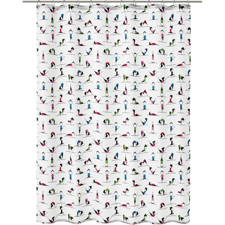 Kleine Wolke Duschvorhang Yogi Multicolor, 180 x 200 cm