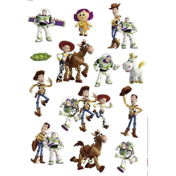 Komar Wandtattoo Disney and Pixar Toy Story Buddies (1 St), Künstler: Disney, 50 x 70 cm (Breite x Höhe) - Kinderzimmer, Wandsticker – Bild 2