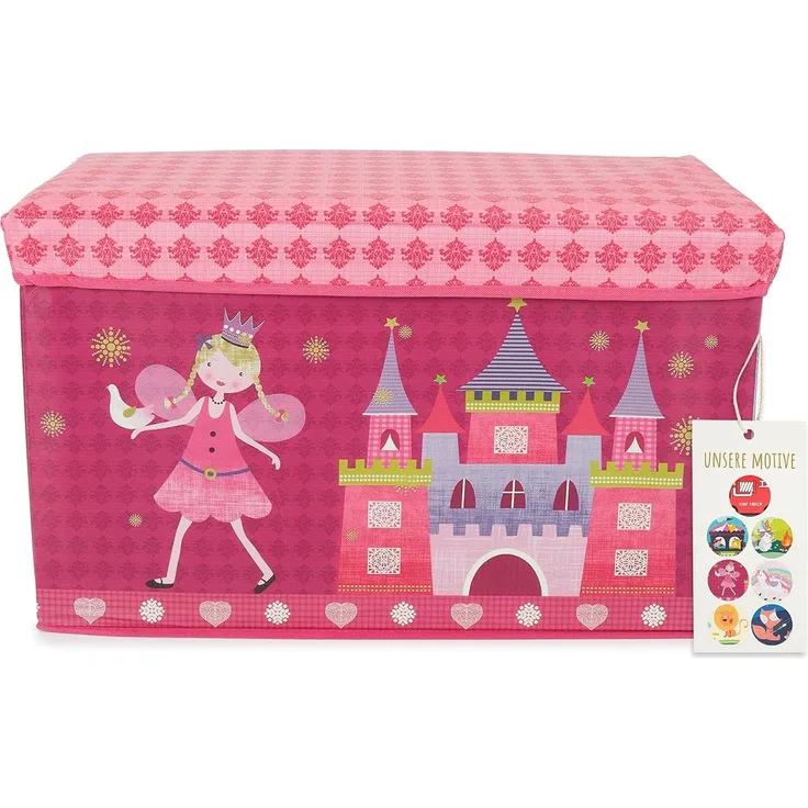 Bieco Aufbewahrungsbox mit Sitzbank Prinzessin 66L