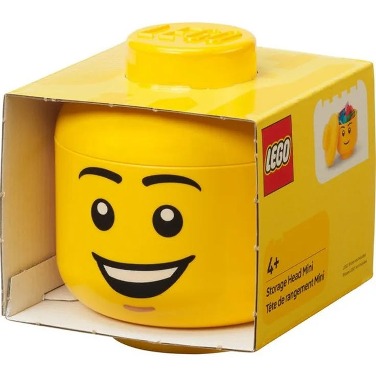 Room Copenhagen Spielzeugtruhe Room Copenhagen LEGO Storage Head "Happy Boy"