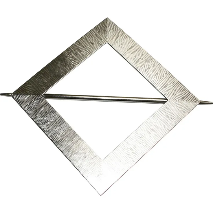 Gardinia Raffhalter für Vorhänge 14,5 x 14,5 cm edelstahl-optik