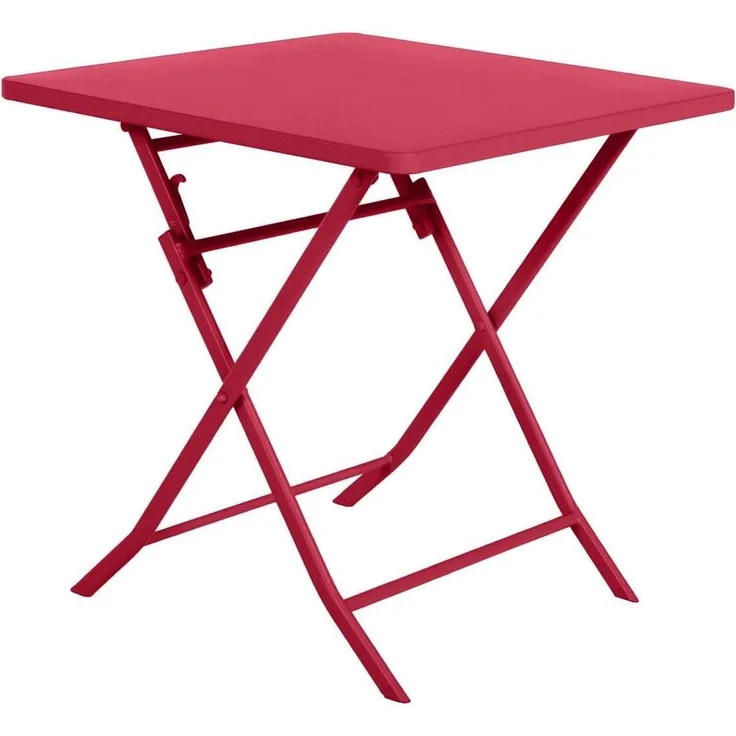Hespéride - Quadratischer klappbarer Gartentisch Greensboro Granatapfelrot - 2 Plätze - Granate