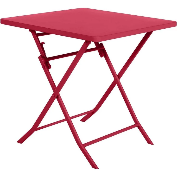 Hespéride - Quadratischer klappbarer Gartentisch Greensboro Granatapfelrot - 2 Plätze - Granate – Bild 1