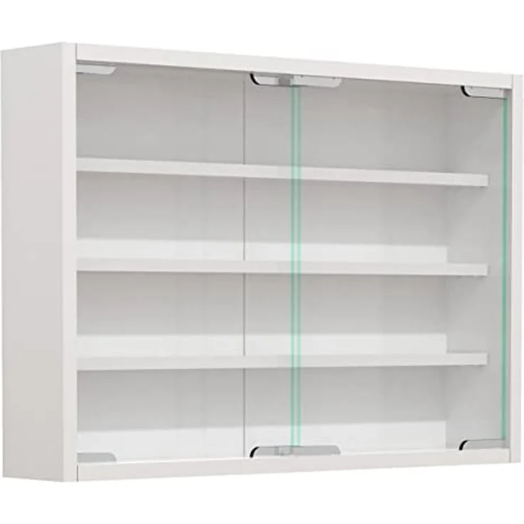 VCM Wandvitrine Agisa 918273 Weiß H. 40 x B. 57 x T. 10 cm – Bild 4