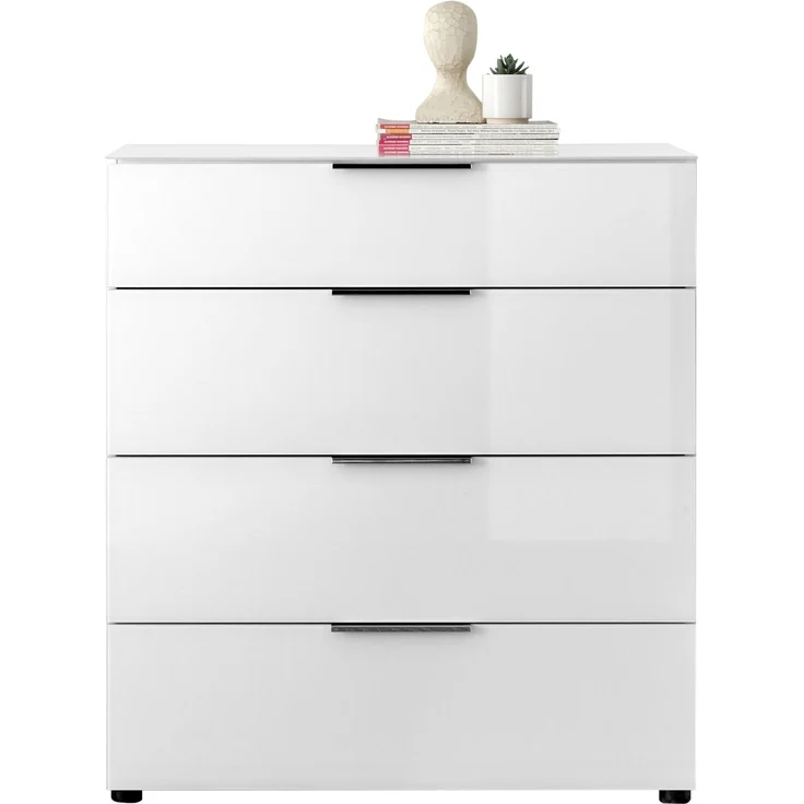 Kommode >Sean< in Weiß, - 90x99x40 cm ( BxHxT) – Bild 8