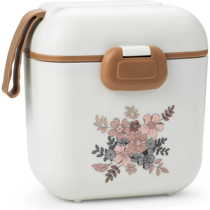 Elodie Details Brotdose für Kinder, BPA-freie Bento Box mit Fächern & Gabel | Spülmaschinen- & Mikrowellengeeignet | Snackbox für Schule & Kindergarten im Matten Design - 800ml, Blue Garden – Bild 1