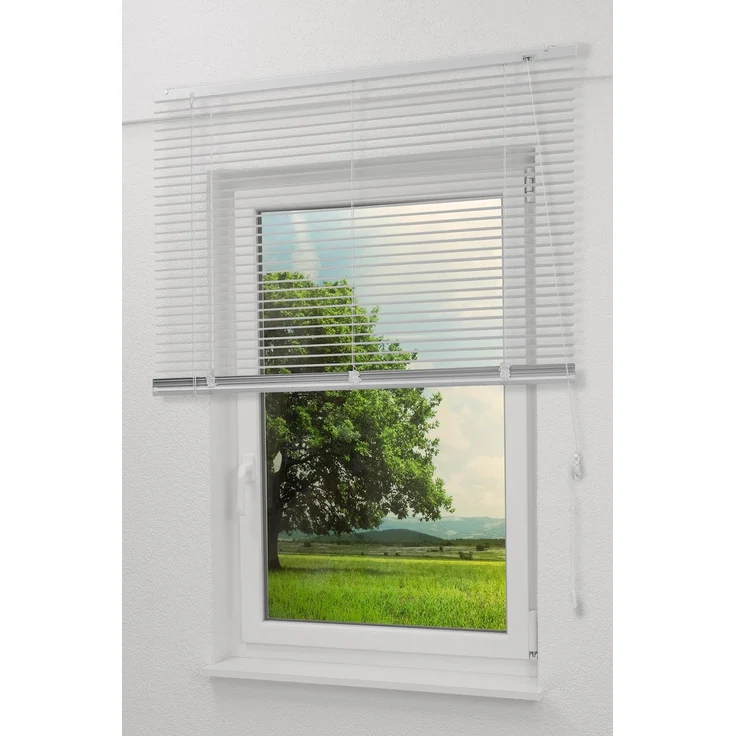 Qualitätsalujalousie 25mm in Reinweiß in den Maßen (B x H) 100cm * 130cm – Bild 4