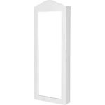 Songmics 'JBC83W' Hängender Schmuckschrank, mit Spiegel und Magnetverschluss, Schmuckaufbewahrung, Schmuckorganizer weiß