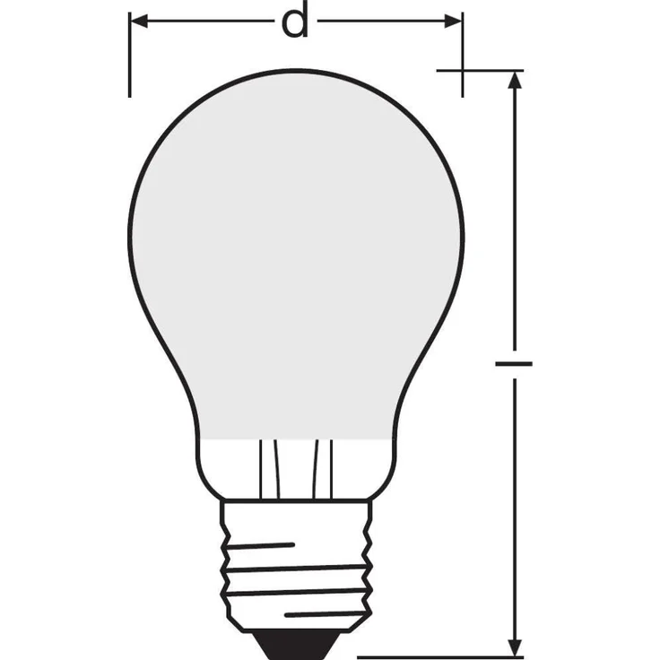 OSRAM Filament LED Lampe mit E27 Sockel, klassiche Birnenform, Kaltweiss (4000K), 7 W, Ersatz für 60-W-Glühbirne, matt, LED Filament CLASSIC A – Bild 9