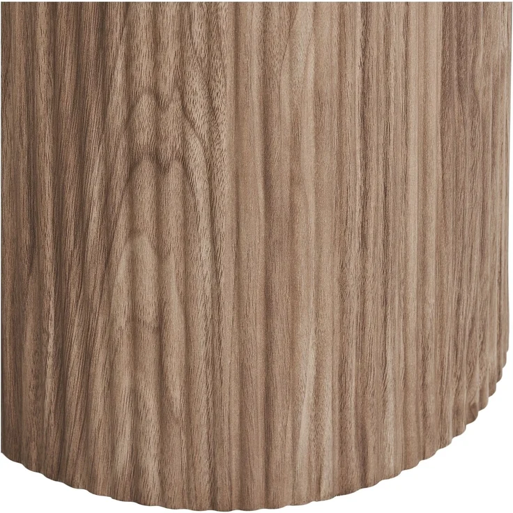 Beistelltisch >Athens< in Weiss / Dunkelbraun, Keramik, MDF, Dekor - 50x45 (HxD) – Bild 4