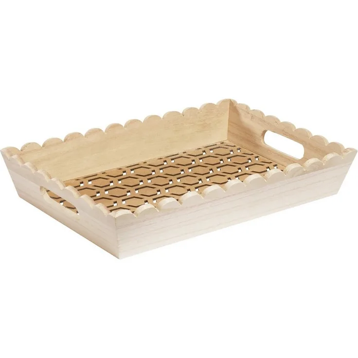VBS Tablett Ornament, MDF-Holz, 35x24x6cm