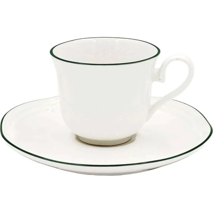 La Porcellana Bianca La Porcellana Bianca Teresa Set mit 6 Tassen und Untertassen, 90 ml NPCU10427009P00