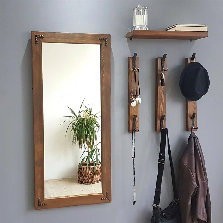 Skye Decor 'V109' Garderobe, Walnuss, 50 x 110 cm – Bild 7
