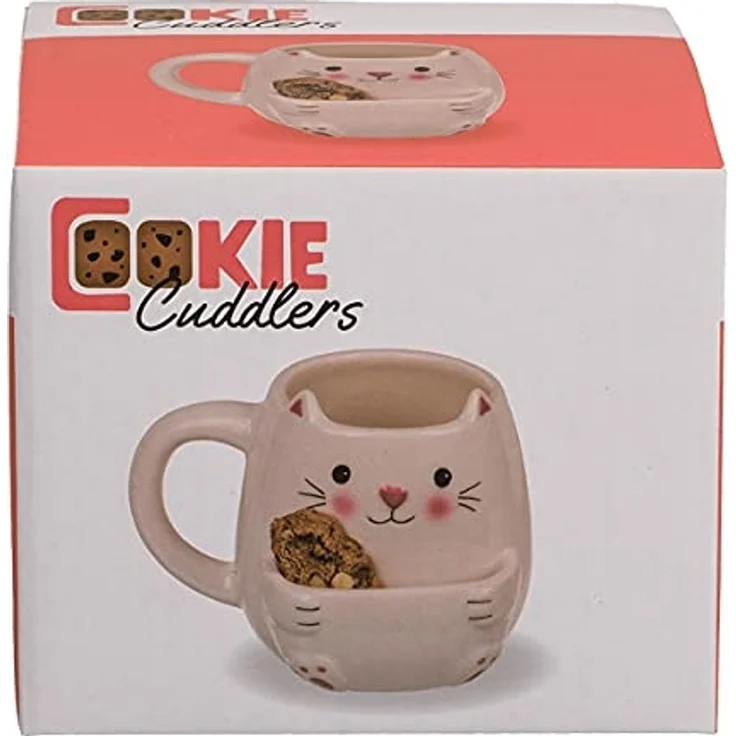 Out of the Blue Tasse Katze Kaffeebecher mit Keksfach – Bild 4