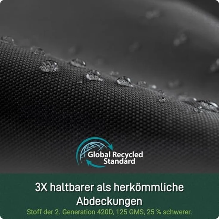 Awnic gartenliege Abdeckung wasserdicht, schutzhülle für sonnenliege Winterfest, abdeckhaube liegen, liegestuhl Auflage, gartenmöbel abdeckplane 200 x 75 x 40/70cm – Bild 4