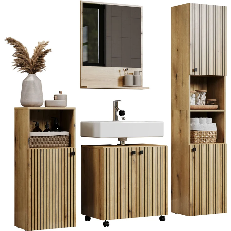 Badmöbel Set Bliss in Evoke Eiche 160 cm – Bild 5