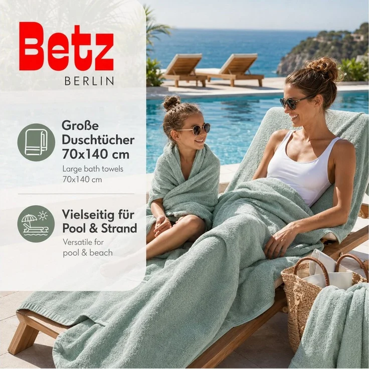 Betz Handtuch Set Betz 12 tlg. Handtuch Set Berlin, 100% Baumwolle (12 Teile, 12-St) – Bild 3