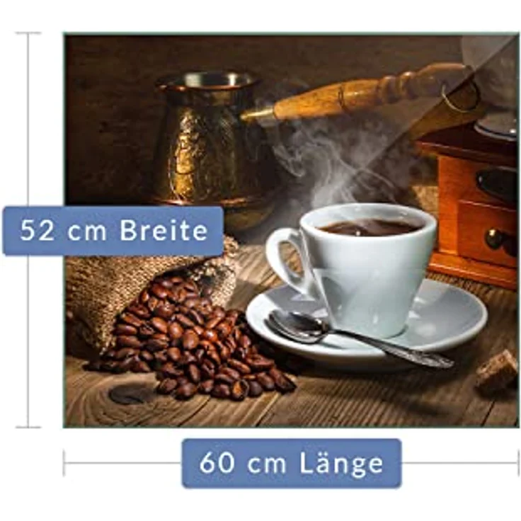 Decorwelt Herd-Abdeckplatte Herdabdeckplatte Abdeckung Ceranfeld Abdeckplatte Kaffee Schneidebrett, (1 Teilig, 1 tlg), für alle Herdarten excl. Gasherde – Bild 3