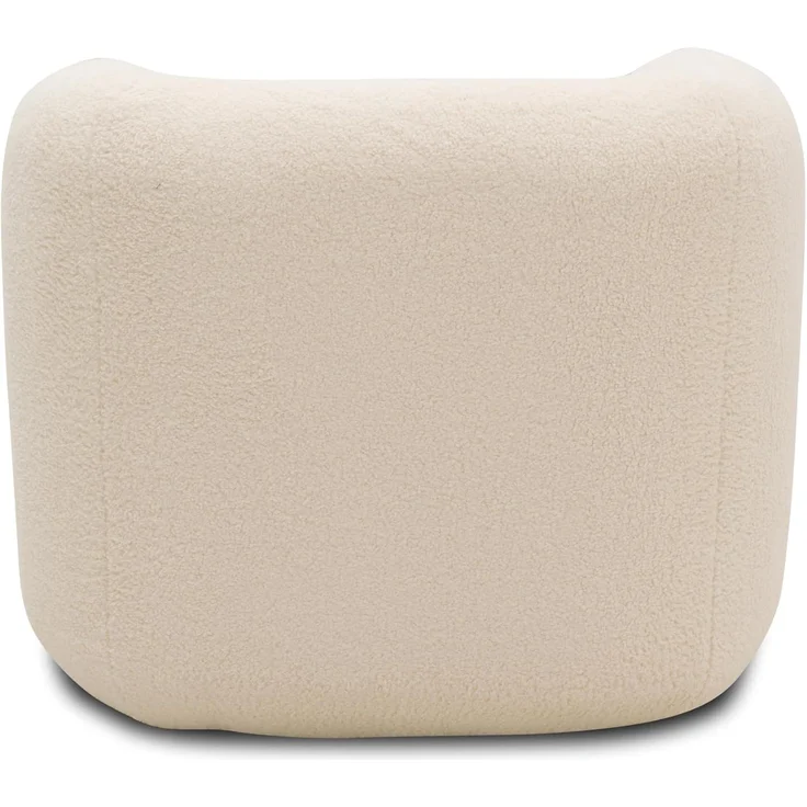 DOMO. collection Sessel 800012, Polstersessel, organische Form, gepolsterte Rückenlehne, Rücken in Oberstoff, Armsessel, Cocktailsessel, Loungesessel, 90 x 86 x 71 (BxTxH), creme – Bild 8