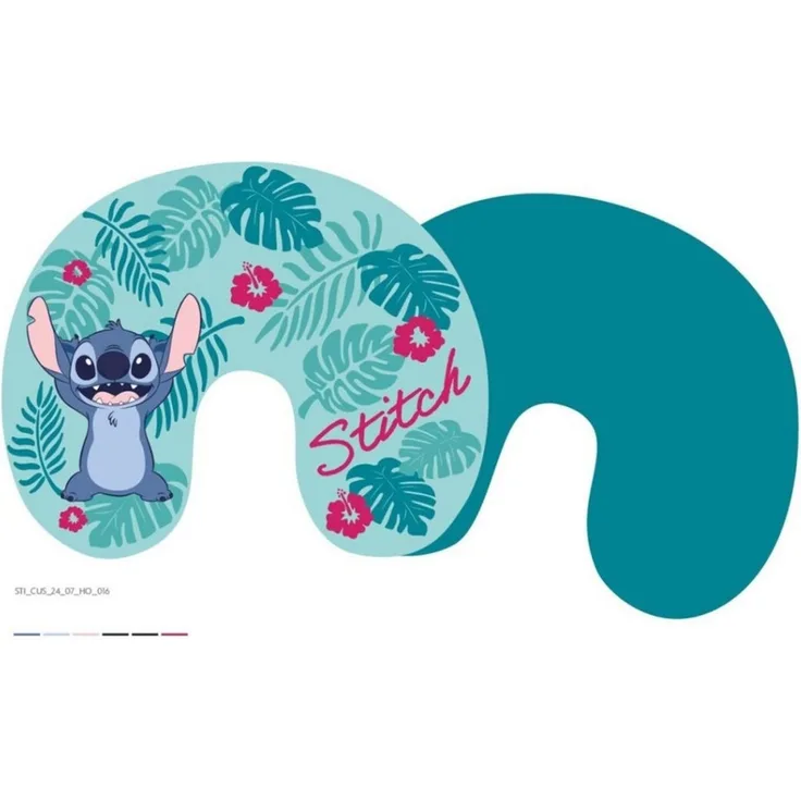 Disney Nackenkissen Disney Lilo und Stitch Hibiscus Reisekissen, Nackenkissen